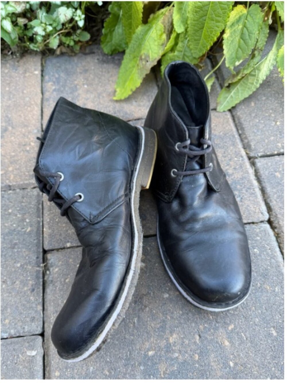 UGG Leighton Chukka Boots Men's Size 8 Dark BLKLace-Up Fall Sale